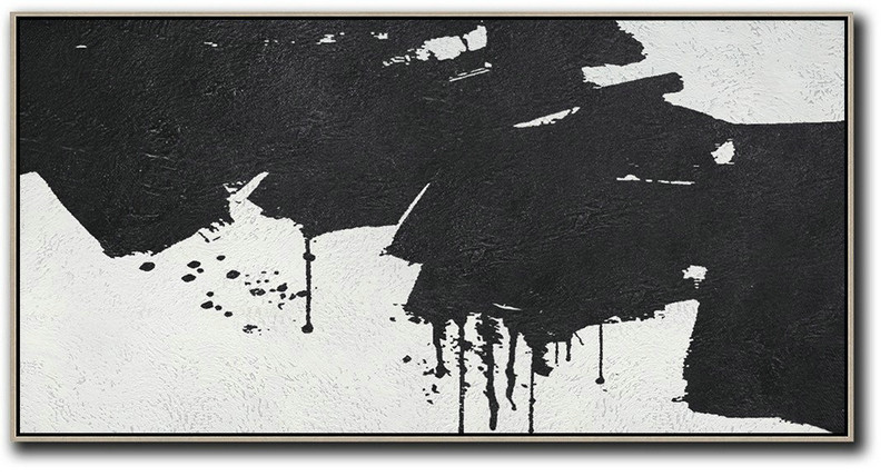 Modern Canvas Art,Oversized Panoramic Minimal Art On Canvas - Large Canvas Art,Modern Art Abstract Painting